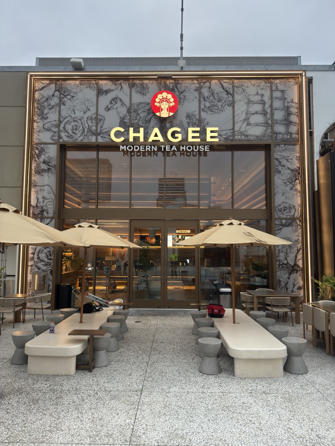 CHAGEE Modern Tea House storefront and commercial project photo