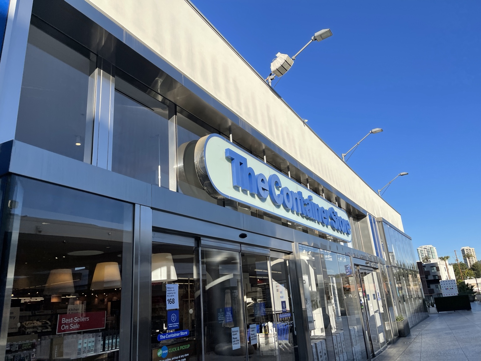 The Container Store storefront and commercial project photo