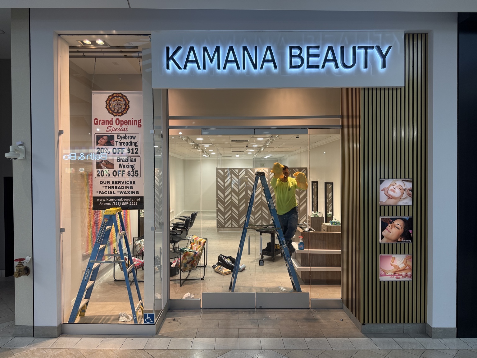 Kamana Beauty storefront and commercial project photo